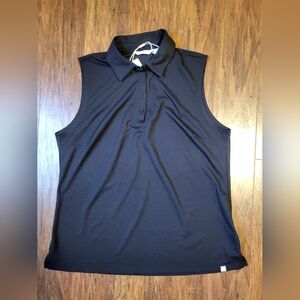 Lady Hagan pique sleeveless polo NWT large